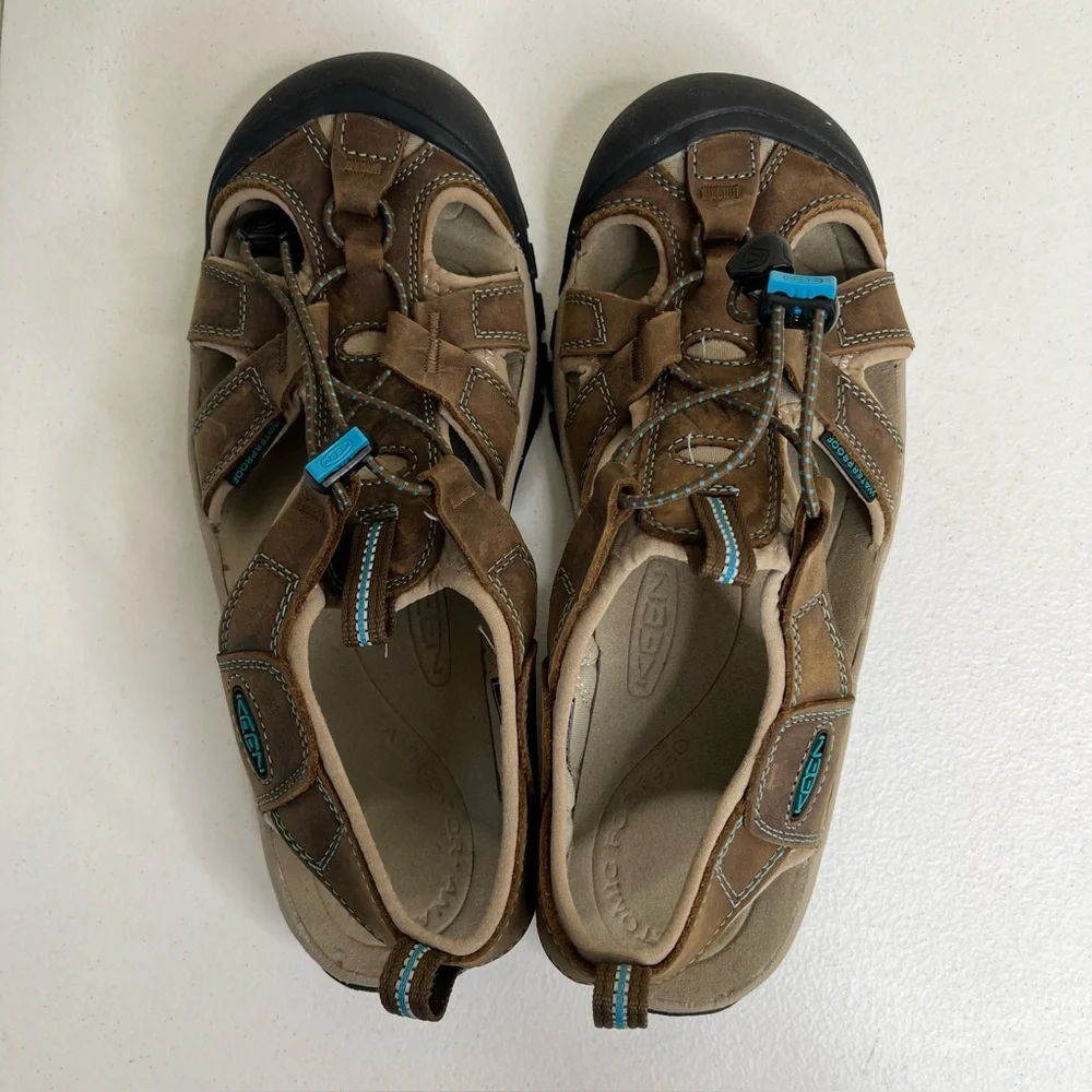 Keen Venice H2 Brown Aqua Sport Sandal Rugged Trail Water Hiking Women 9 Casual - Picture 7 of 12